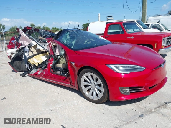 2016 Tesla Model S 90D with VIN 5YJSA1E27GF167442, listed as a IAAI auction lot 41989371 with Not Provided miles and . Bid and sale history available at DreamBid. Image 1.