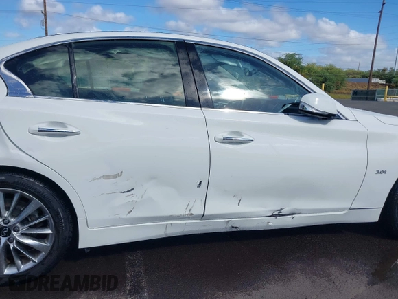2020 Infiniti Q50 Luxe with VIN JN1EV7AP4LM206367, listed as a IAAI auction lot 41069262 with 54,245 mi miles and . Bid and sale history available at DreamBid. Image 6.