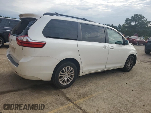 2017 Toyota Sienna XLE Auto Access Seat z VIN 5TDYZ3DC1HS855359, wystawiony jako Copart lot #54170315 z przebiegiem 129 570 mil mil oraz Szkoda całkowita • Salvage title. Historia ofert i sprzedaży dostępna na DreamBid. Obrazek 3.