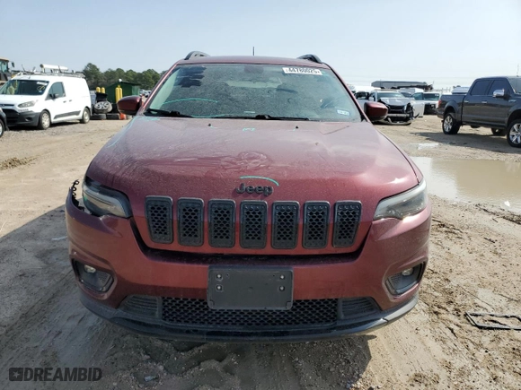2019 Jeep Cherokee Latitude Plus with VIN 1C4PJLLB9KD411547, listed as a Copart auction lot 44780025 with 123,532 mi miles and Salvage Title. Bid and sale history available at carsss.com. Image 5.