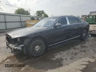 2021 Mercedes-Benz S 580 Maybach with VIN W1K6X7GB6MA003836, listed as a Copart auction lot 59709005 with 36,273 mi miles and Salvage title. Bid and sale history available at DreamBid. Image 1.