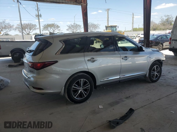 2019 Infiniti QX60 LUXE with VIN 5N1DL0MN1KC530747, listed as a Copart auction lot 52910595 with 52,566 mi miles and Salvage Title. Bid and sale history available at carsss.com. Image 3.