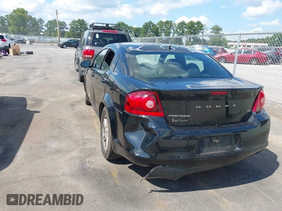 2013 Dodge Avenger SXT with VIN 1C3CDZCB0DN548161, listed as a IAAI auction lot 42780346 with 117,493 mi miles and . Bid and sale history available at DreamBid. Image 3.