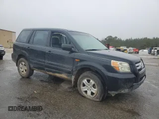 2006 Honda Pilot LX with VIN 2HKYF18106H541677, listed as a Copart auction lot 44237085 with 182,296 mi miles and Salvage Title. Bid and sale history available at DreamBid. Image 4.