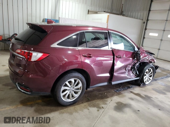 2016 Acura RDX Technology with VIN 5J8TB4H5XGL030325, listed as a Copart auction lot 53808115 with 138,368 mi miles and Salvage title. Bid and sale history available at DreamBid. Image 3.