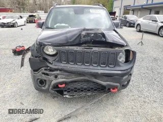 2018 Jeep Renegade Trailhawk with VIN ZACCJBCB3JPH19015, listed as a Copart auction lot 51107615 with 57,517 mi miles and Salvage title. Bid and sale history available at DreamBid. Image 5.