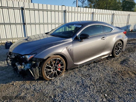 2015 Lexus RC F with VIN JTHHP5BC7F5001689, listed as a Copart auction lot 79909664 with 70,225 mi miles and Salvage Title. Bid and sale history available at carsss.com. Image 1.
