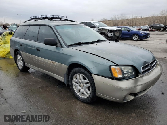 2002 Subaru Legacy Outback with VIN 4S3BH665826662609, listed as a Copart auction lot 48392445 with 198,448 mi miles and Salvage title. Bid and sale history available at DreamBid. Image 4.