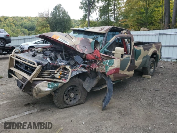 2001 Ford F-250 XL with VIN 1FTNX21F51EA21401, listed as a Copart auction lot 71724304 with Not Provided miles and Salvage Title. Bid and sale history available at DreamBid. Image 1.