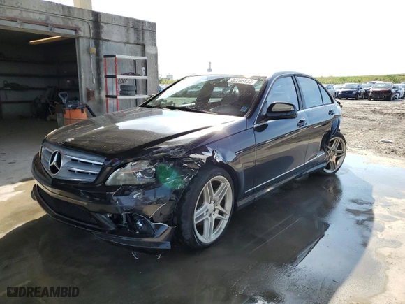 2008 Mercedes-Benz C-Class 3.0L Sport with VIN WDDGF54X88F079112, listed as a Copart auction lot 82268823 with 166,400 mi miles and Salvage Title. Bid and sale history available at carsss.com. Image 1.