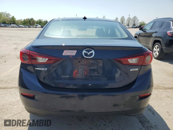 2016 Mazda 3 i Touring with VIN JM1BM1W72G1345350, listed as a Copart auction lot 53570255 with 167,527 mi miles and Salvage Title. Bid and sale history available at DreamBid. Image 6.