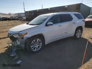 2021 Chevrolet Traverse High Country with VIN 1GNEVNKW5MJ229450, listed as a Copart auction lot 44260125 with 61,114 mi miles and Salvage Title. Bid and sale history available at carsss.com. Image 1.