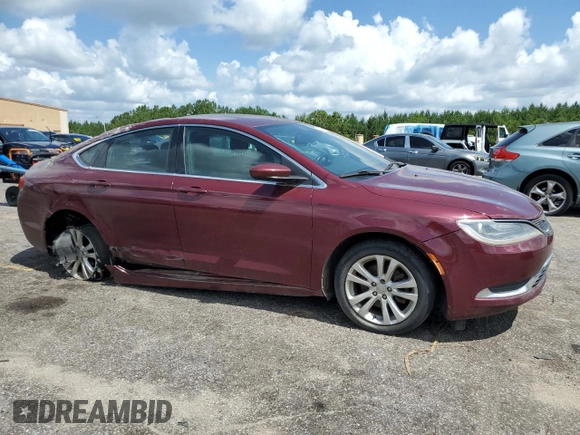 2015 Chrysler 200 Limited with VIN 1C3CCCAB0FN705158, listed as a Copart auction lot 65222615 with 181,069 mi miles and Clean title. Bid and sale history available at DreamBid. Image 4.