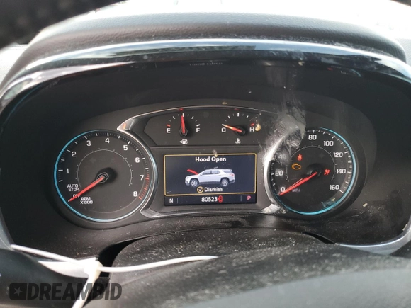 2021 Chevrolet Traverse LT Cloth with VIN 1GNERGKW1MJ165522, listed as a Copart auction lot 74802984 with 80,523 mi miles and Salvage Title. Bid and sale history available at carsss.com. Image 9.
