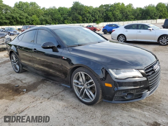 2015 Audi A7 Prestige with VIN WAU2GAFC4FN004752, listed as a Copart auction lot 59926045 with 125,855 mi miles and Salvage title. Bid and sale history available at DreamBid. Image 4.
