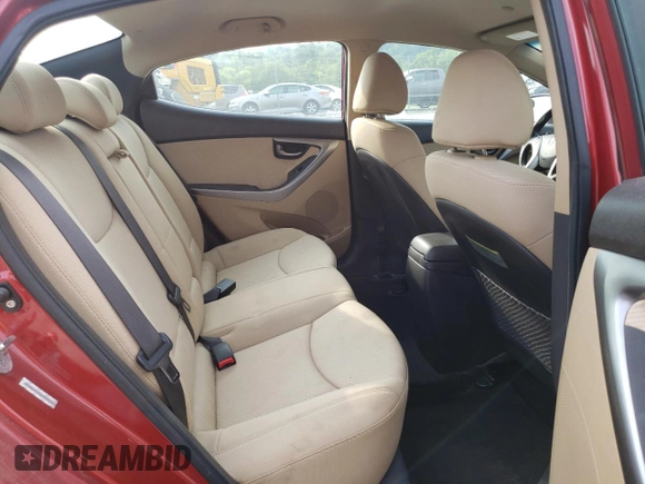 2011 Hyundai Elantra GLS with VIN KMHDH4AE1BU098653, listed as a Copart auction lot 61026235 with 142,046 mi miles and Clean title. Bid and sale history available at DreamBid. Image 10.