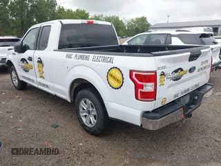 2018 Ford F-150 XL with VIN 1FTEX1CB9JFC81444, listed as a IAAI auction lot 42711062 with 215,224 mi miles and . Bid and sale history available at DreamBid. Image 3.