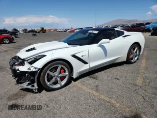 2015 Chevrolet Corvette 1LT with VIN 1G1YA2D73F5104585, listed as a Copart auction lot 59790745 with Not provided miles and Salvage title. Bid and sale history available at DreamBid. Image 1.