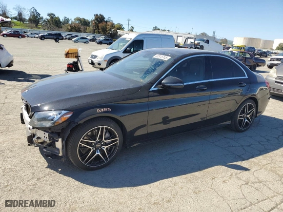 2018 Mercedes-Benz C-Class C 300 with VIN 55SWF4JB9JU250919, listed as a Copart auction lot 50375745 with 59,130 mi miles and Salvage Title. Bid and sale history available at carsss.com. Image 1.