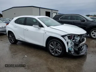 2022 Lexus UX 250h F Sport with VIN JTHR9JBH8N2057773, listed as a Copart auction lot 38749534 with 46,350 mi miles and . Bid and sale history available at DreamBid. Image 4.