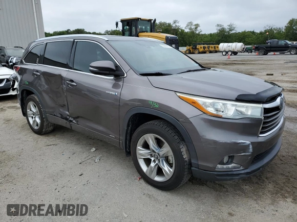 2016 Toyota Highlander Hybrid Limited with VIN 5TDDCRFH3GS017683, listed as a Copart auction lot 53097473 with 107,054 mi miles. Bid and sale history available at carsss.com. Image 4.