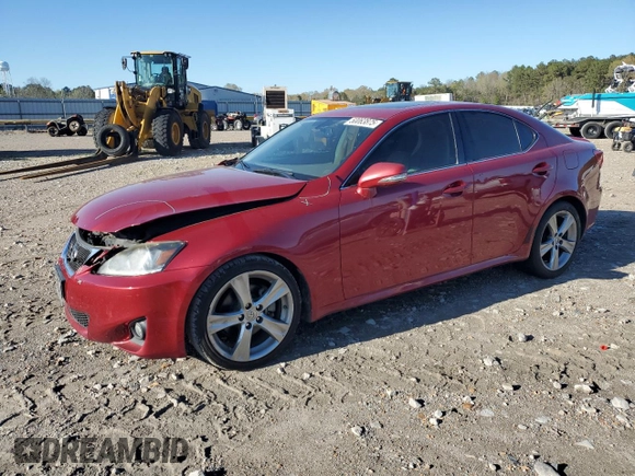 2011 Lexus IS 250 with VIN JTHBF5C20B5137428, listed as a Copart auction lot 50063875 with 193,685 mi miles and Salvage Title. Bid and sale history available at carsss.com. Image 1.