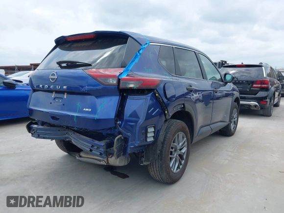 2023 Nissan Rogue S with VIN 5N1BT3AB3PC876924, listed as a IAAI auction lot 42134625 with 5,566 mi miles and . Bid and sale history available at DreamBid. Image 4.