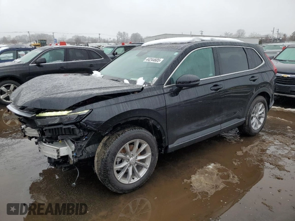 2023 Honda CR-V EX-L with VIN 2HKRS4H78PH411508, listed as a Copart auction lot 44244605 with 38,153 mi miles and Salvage Title. Bid and sale history available at carsss.com. Image 1.