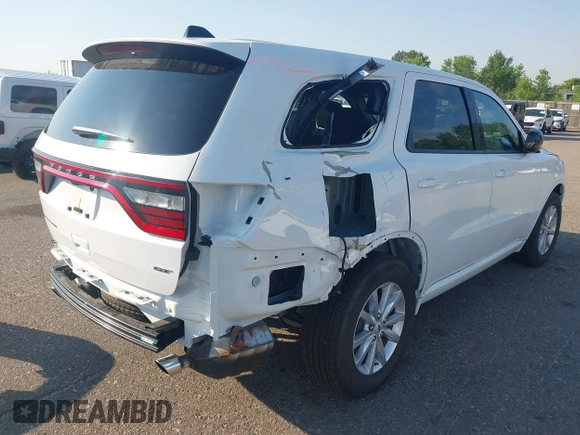 2025 Dodge Durango GT with VIN 1C4RDHDG0SC534554, listed as a IAAI auction lot 42761292 with 6,168 mi miles and . Bid and sale history available at DreamBid. Image 6.