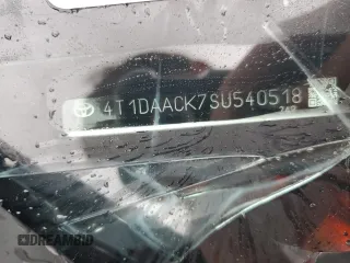 2025 Toyota Camry LE z VIN 4T1DAACK7SU540518, wystawiony jako Copart lot #55865235 z przebiegiem 13 124 mil mil oraz Szkoda całkowita • Salvage title. Historia ofert i sprzedaży dostępna na DreamBid. Obrazek 12.
