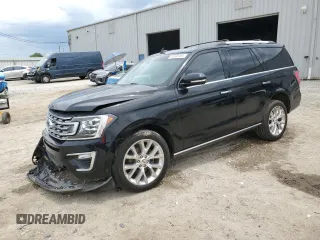 2018 Ford Expedition Limited z VIN 1FMJU1KT8JEA57925, wystawiony jako Copart lot #55593455 z przebiegiem 100 736 mil mil oraz Szkoda całkowita • Salvage title. Historia ofert i sprzedaży dostępna na DreamBid. Obrazek 1.