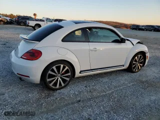 2012 Volkswagen Beetle 2.0T Turbo w/Sun/Sound with VIN 3VWV67AT4CM645268, listed as a Copart auction lot 88001065 with 0 mi miles and Salvage Title. Bid and sale history available at carsss.com. Image 3.