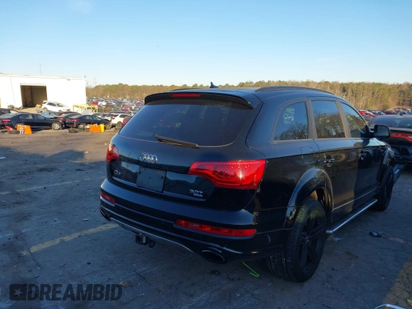 2015 Audi Q7 S line Prestige с VIN WA1DGAFE5FD003977, выставлен на аукционе IAAI как лот 41183945 с пробегом 176 628 миль миль и . История ставок и продаж доступна на DreamBid. Изображение 4.