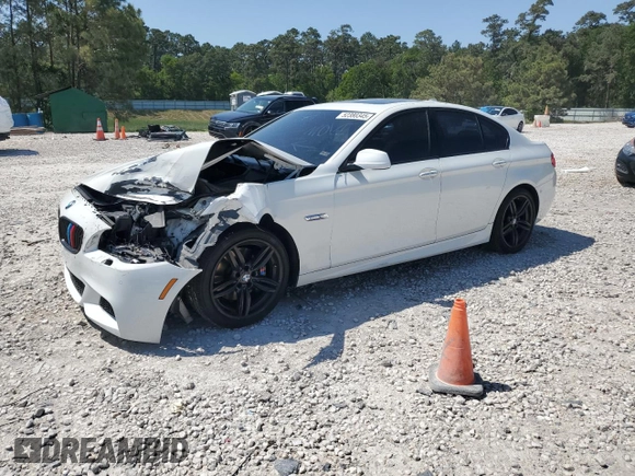 2013 BMW 5 Series 535i with VIN WBAFR7C56DC823937, listed as a Copart auction lot 52380345 with 110,067 mi miles and Salvage Title. Bid and sale history available at DreamBid. Image 1.