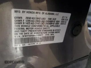 2019 Honda Pilot EX-L z VIN 5FNYF6H58KB100677, wystawiony jako Copart lot #61347595 z przebiegiem 59 987 mil mil oraz Szkoda całkowita • Salvage title. Historia ofert i sprzedaży dostępna na DreamBid. Obrazek 12.