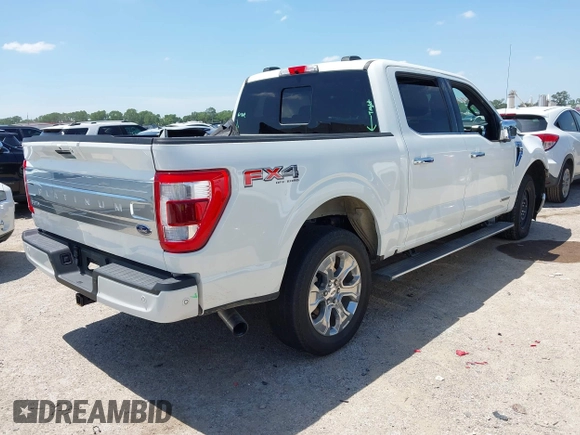2021 Ford F-150 XL with VIN 1FTFW1ED8MFB12820, listed as a IAAI auction lot 42529140 with 16,892 mi miles and . Bid and sale history available at DreamBid. Image 4.