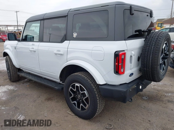 2023 Ford Bronco with VIN 1FMDE5DH4PLB80894, listed as a IAAI auction lot 41240044 with 16,435 mi miles. Bid and sale history available at carsss.com. Image 3.