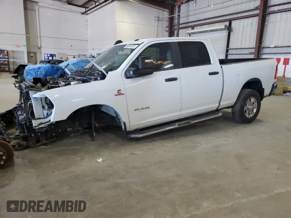 2023 Ram 2500 Big Horn with VIN 3C6UR5DL2PG544120, listed as a Copart auction lot 49234575 with 52,319 mi miles and Salvage Title. Bid and sale history available at carsss.com. Image 1.