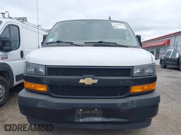2023 Chevrolet Express Cargo with VIN 1GCWGAFP4P1176442, listed as a IAAI auction lot 42109509 with 42,680 mi miles and . Bid and sale history available at DreamBid. Image 11.