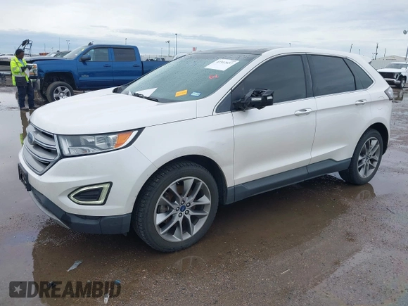 2015 Ford Edge Titanium z VIN 2FMTK3K82FBC42299, wystawiony jako IAAI lot #41912657 z przebiegiem 198 144 mil mil oraz . Historia ofert i sprzedaży dostępna na DreamBid. Obrazek 17.