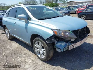 2010 Lexus RX 450h with VIN JTJBC1BA2A2023004, listed as a IAAI auction lot 41971068 with 149,338 mi miles. Bid and sale history available at carsss.com. Image 1.