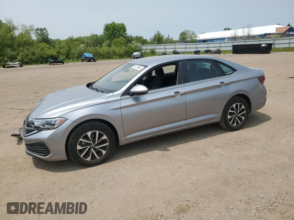 2024 Volkswagen Jetta S with VIN 3VW5M7BU9RM098603, listed as a Copart auction lot 59370965 with 2,873 mi miles and Salvage title. Bid and sale history available at DreamBid. Image 1.