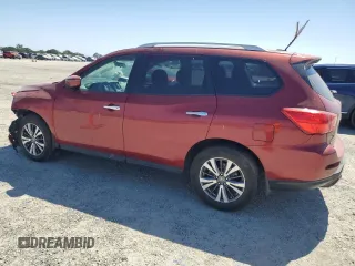 2017 Nissan Pathfinder Platinum with VIN 5N1DR2MM5HC907722, listed as a Copart auction lot 61256935 with 155,020 mi miles and Salvage title. Bid and sale history available at DreamBid. Image 2.