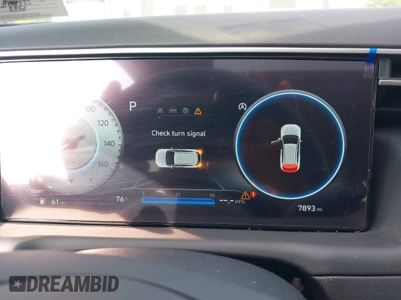2023 Hyundai Tucson SEL with VIN 5NMJFCAE7PH283232, listed as a IAAI auction lot 39676223 with 7,893 mi miles and . Bid and sale history available at DreamBid. Image 7.