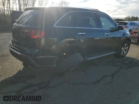 2010 Acura MDX Technology Pkg with VIN 2HNYD2H67AH533417, listed as a Copart auction lot 49398985 with 103,330 mi miles and Salvage Title. Bid and sale history available at carsss.com. Image 3.