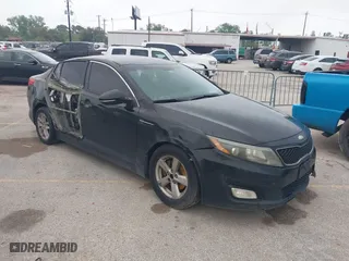 2014 Kia Optima LX with VIN 5XXGM4A79EG308084, listed as a IAAI auction lot 41789552 with 267,803 mi miles. Bid and sale history available at carsss.com. Image 1.