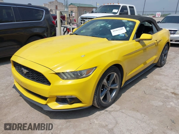 2016 Ford Mustang V6 with VIN 1FATP8EM6G5216232, listed as a IAAI auction lot 41963249 with 58,500 mi miles and . Bid and sale history available at DreamBid. Image 17.
