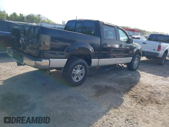 2005 Ford F-150 XLT with VIN 1FTPW145X5FA51759, listed as a IAAI auction lot 42077373 with 131,425 mi miles. Bid and sale history available at carsss.com. Image 4.