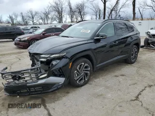 2025 Hyundai Tucson Limited with VIN 5NMJECDE7SH481154, listed as a Copart auction lot 46400995 with 1,270 mi miles and Salvage Title. Bid and sale history available at carsss.com. Image 1.