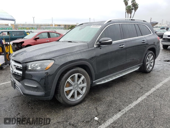 2020 Mercedes-Benz GLS 450 with VIN 4JGFF5KE5LA137234, listed as a Copart auction lot 80938553 with 25,658 mi miles and . Bid and sale history available at DreamBid. Image 1.
